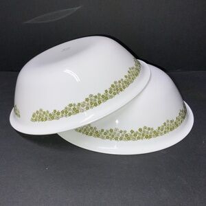 RARE! SET OF 2 Corelle Spring Blossom, Crazy Daisy XL, 10 1/4 Inch Bowls - EUC!